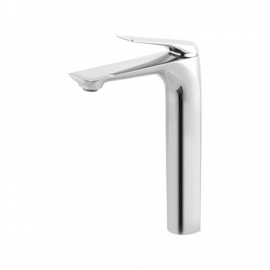  Bathroom Solid Brass Chrome Tall Basin Mixer Tap Vanity Top Tap